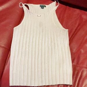 wild fable Cream Ribbed Tank Top